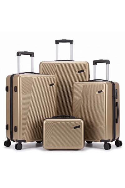 Flieger Luggage مجموعة حقائب سفر مكونة من 4 قطع مع حقيبة تجميل، دوارة 360 درج...