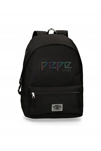 NO BRAND Rucsac pepe jeans școlar urban mare A4 negru