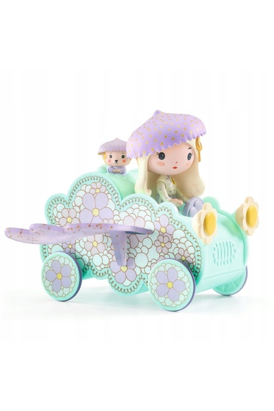 djeco Figurine TINYLY JIL&JERRY în mașină TINYCAR 6939