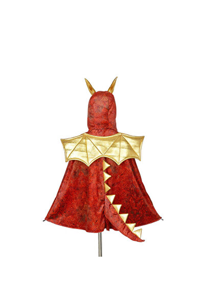 NO BRAND Souza! Costum cu pelerină și glugă – mască de dragon roșu „Red Drago...