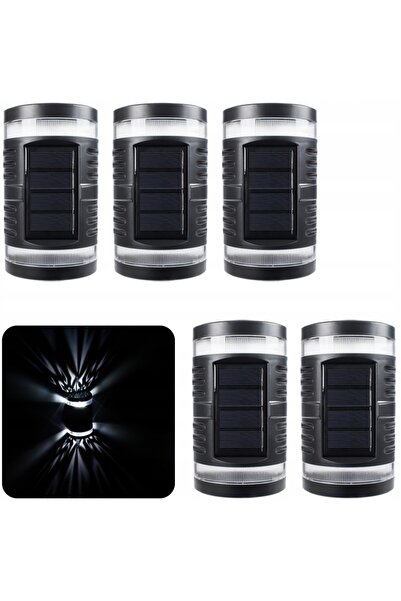 NO BRAND 5x Lampă de perete LED solară cu senzor de amurg, iluminare sus-jos