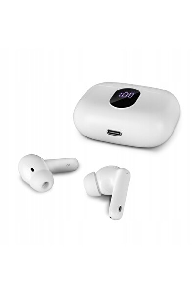 Sven E-310B Căști Wireless TWS BT 5.4 ANC ENC LED 26h Albe