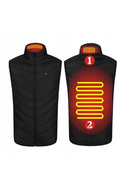 NO BRAND Vestă bărbătească Mozos HV1 neagră, mărimea XL
