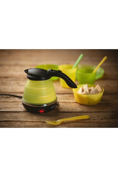 NO BRAND Fierbător electric pliabil de călătorie 0,5L 750W