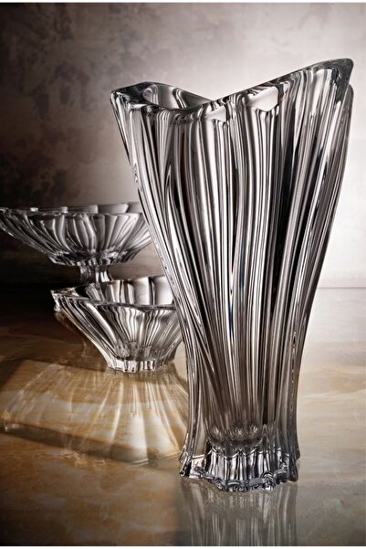 NO BRAND BOHEMIA PLANTICA VAS DE CRISTAL 33 CM