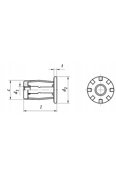 NO BRAND PIULĂ DE EXPANSIUNE NITONAKRĘTKA M6 JACK NUT PENTRU BARE DE PROTECȚI...