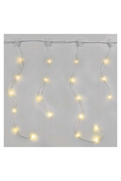 NO BRAND Lumini de Crăciun tip perdea, picături, alb cald, 1,7m, 54 LED-uri, ...
