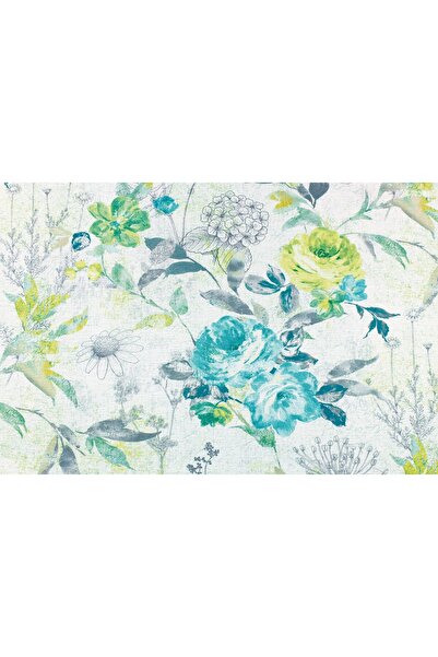 NO BRAND FATĂ DE MASĂ DIN ȚESĂTURĂ, DRAPATĂ, CU MOTIVE FLORALE, 220X140, BRODATĂ