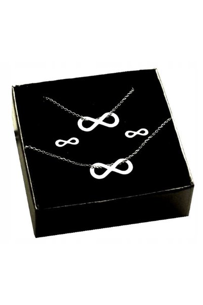 NO BRAND Set Infinity INFINITY ARGINT 925 GRAVAT
