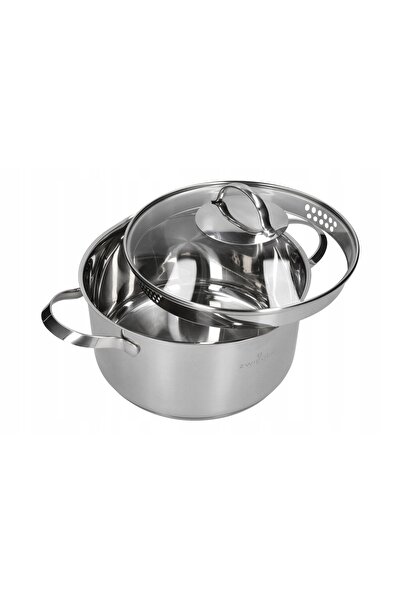 NO BRAND ZWIEGER VERON Set de oale cu capace de 22 și 24 cm / oțel inoxidabil
