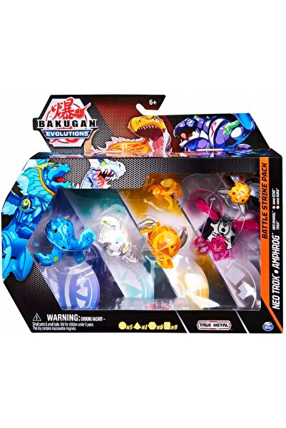 Spin Master Toys Far East BAKUGAN EVOLUTIONS BATTLE STRIKE PACK 6 FIGURINE ne...