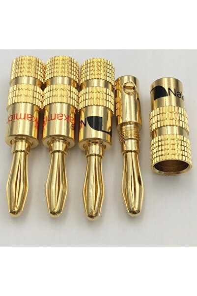 NO BRAND NAKAMICHI CONECTOR BANANĂ PENTRU DIFUZOARE GOLD LIMITED, 4 buc.