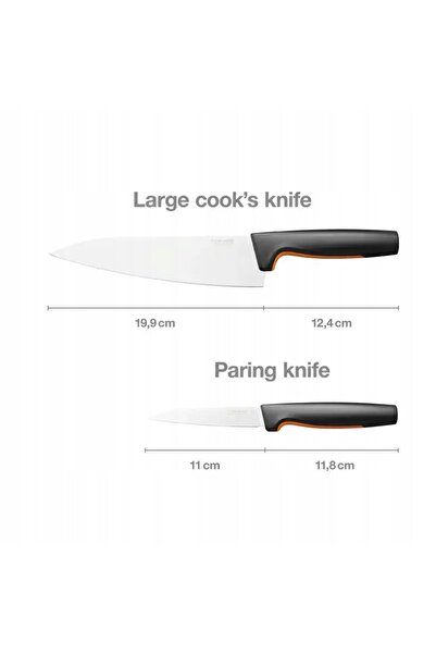 FiSKARS FUNCTIONAL FORM 1057557+1057551 Set de 3 cuțite de bucătărie + tocător