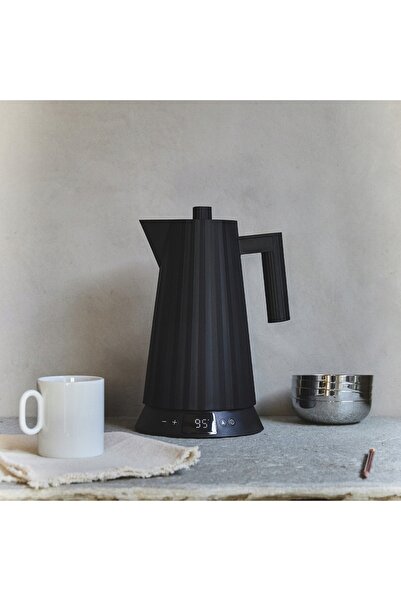 NO BRAND Alessi Plisse fierbător electric 2200 W 1.7 l negru