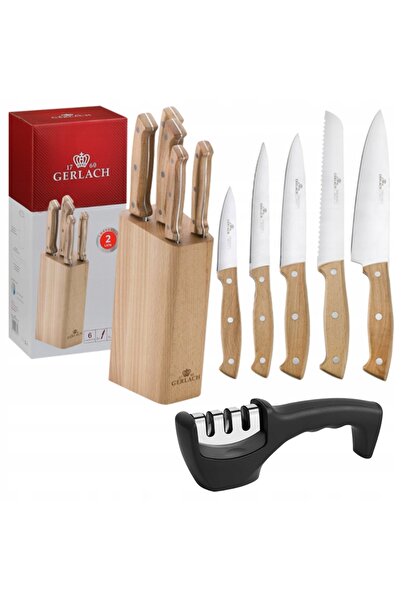Gerlach COUNTRY 959A SET COMPLET 5 CUȚITE ÎN BLOC + ASPIRATOR DE CUȚITE 3 ÎN ...