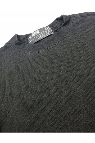 NO BRAND REIS Tricou de iarnă cu mânecă lungă, tricotat, UU, negru, mărimea M