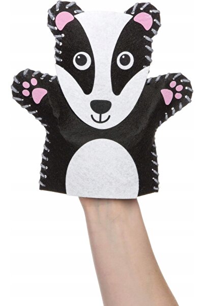 NO BRAND SET DE CUSUT PENTRU COPII CU ANIMALE DIN FELT: BORSUC ȘI ARICI – 4 BUC.