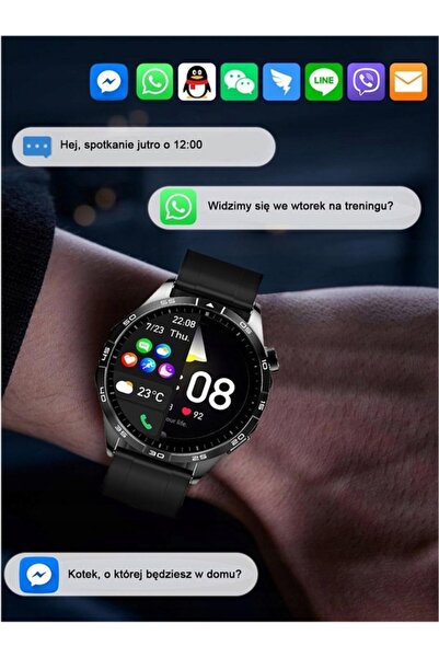 NO BRAND SMARTWATCH CEAS PENTRU BĂRBAȚI APELURI SPORT SĂNĂTATE MENIU POLONEZ ...
