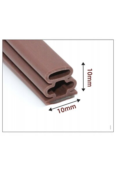 NO BRAND Garnitură adezivă 3M pentru uși exterioare gr Bronz de 10mm - 6 metri