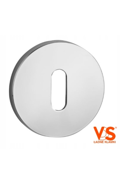 NO BRAND VDS R68 rozetă rotundă cromată lustruită pentru cheie