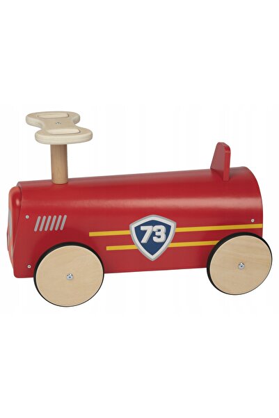NO BRAND Mașinuță de jucărie Autko din lemn, roșie, tip premergător, retro
