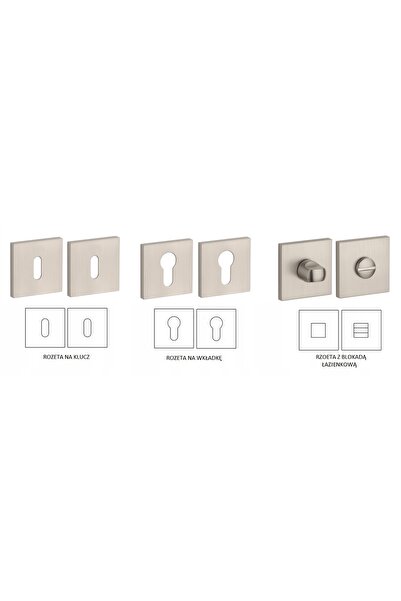 NO BRAND ENGER Rozeta STILE Q SLIM 7MM MSN - nichel pentru inserție