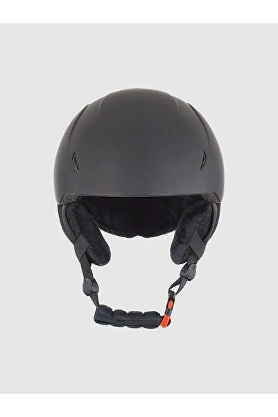 4F Cască de schi pentru copii HELU097 negru 21S S 52-56 cm