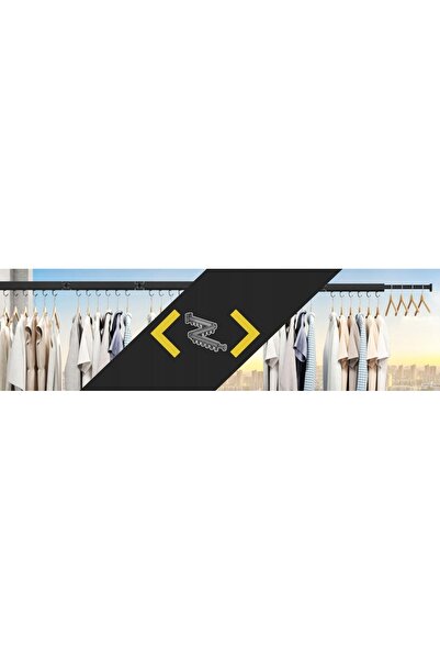 NO BRAND Suport de haine montat pe perete de 120 cm pentru spălătorie