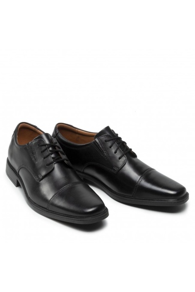 CLARKS Pantofi eleganți pentru bărbați - Tilden Cap - mărimea 41 - piele natu...