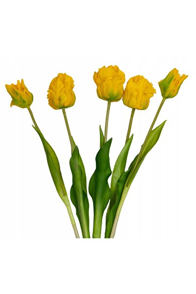 NO BRAND BUChet de lalele „Papuzich” – lalele artificiale, flori din cauciuc,...
