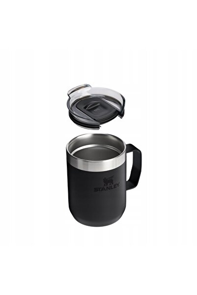 NO BRAND Cană termică cu capac Stanley everyday camp mug 0,23 l - negru 2.0