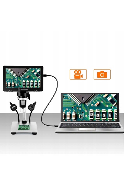 NO BRAND Microscop digital elektroweb optiMAX LCD HD 1800p zoom 1200x 2x LED ...