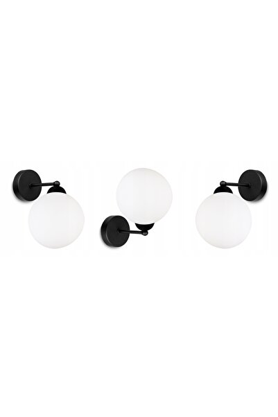 NO BRAND Lampă elegantă tip sconce, plafonieră, cu globuri, albă, LED
