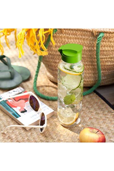CURVER Sticlă de plastic transparentă de 750 ml cu recipient x2
