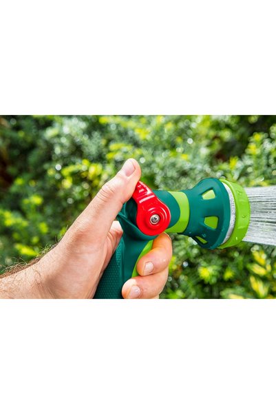 VERTO Furtun de grădină 30m 3/4 + CONECTORI + PISTOL DE ASPIRARE