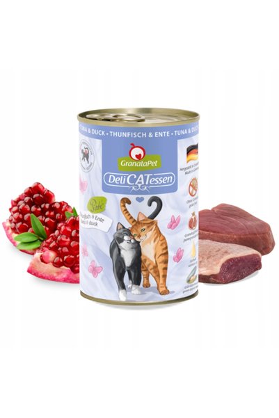 NO BRAND GranataPet DeliCatessen hrană umedă pentru pisici, ton și rață 6x 400g