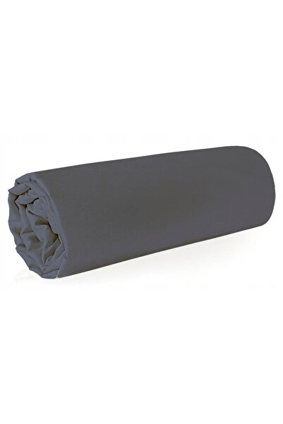 Eurofirany Cearșaf de pat din satin 180x210 Nova 3 Steel Fără elastic