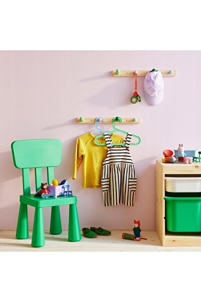 NO BRAND IKEA FLISAT Cuier din lemn, 4 cârlige