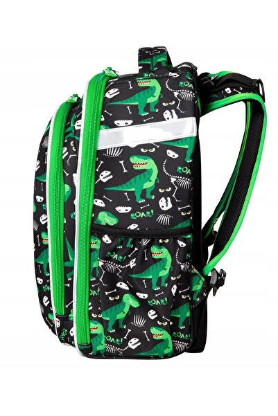 NO BRAND Rucsac școlar cu multiple compartimente, termoizolant, negru, verde ...