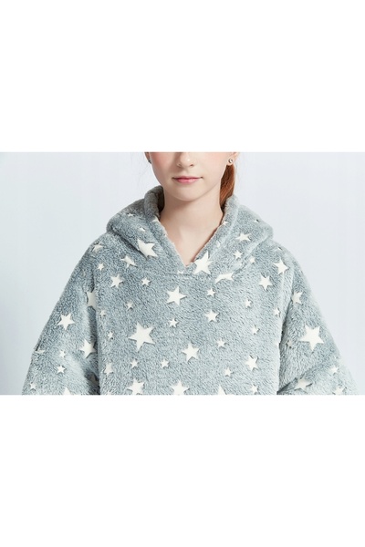 NO BRAND HANORAC-PĂTURĂ KOCOBLUZA, CALD, OVERSIZE, 2-în-1, ROZ, GW