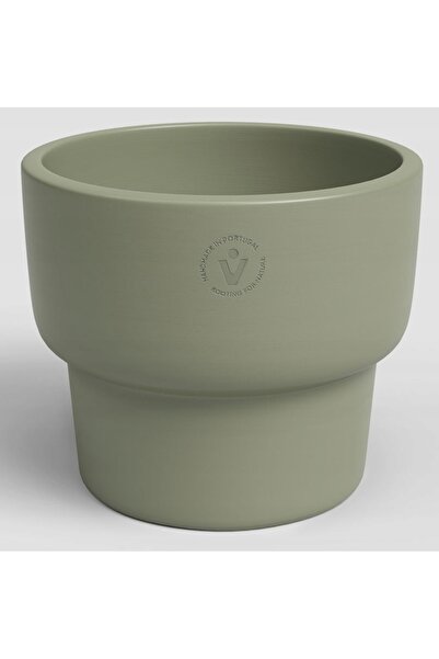 NO BRAND Huse ceramice verzi pentru ghiveciul ceramic ECHO HIGH 19 verde măsl...