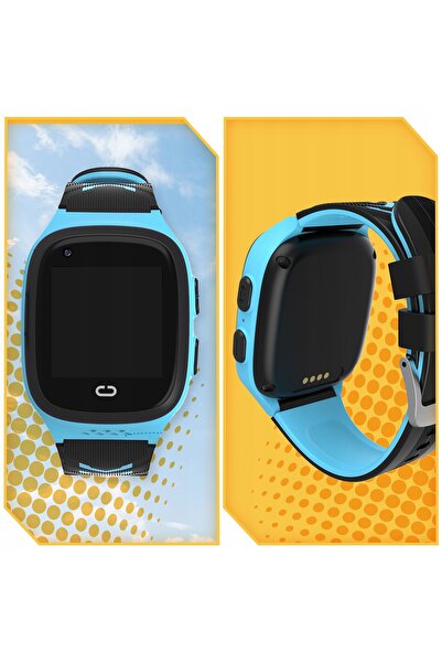 NO BRAND SMARTWATCH PENTRU COPII SIM APEL VIDEO TELEFON GPS SMS ALBASTRU