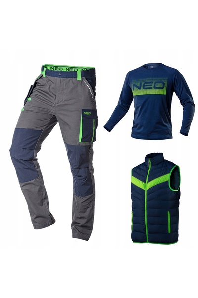 NEO Tools Pantaloni de lucru premium NEO 81-227-L, 100% bumbac, ripstop, mări...