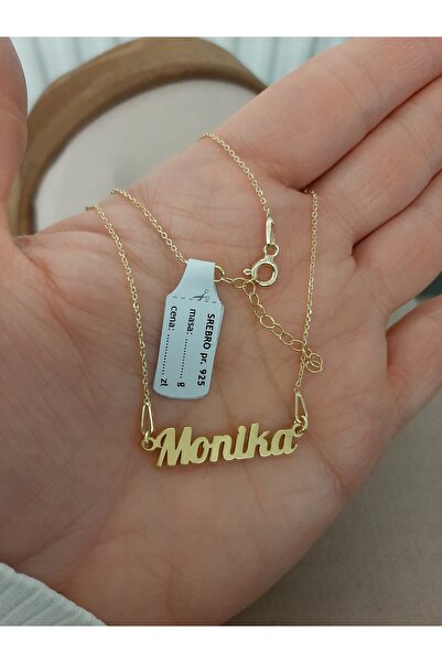 NO BRAND Colier cu nume din aur, nume MONIKA, argint 925