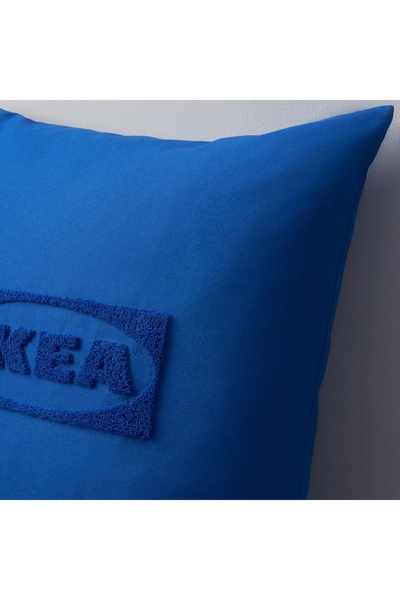 NO BRAND Husă de pernă decorativă IKEA AURTIENDE albastră 50x50 cm Bumbac