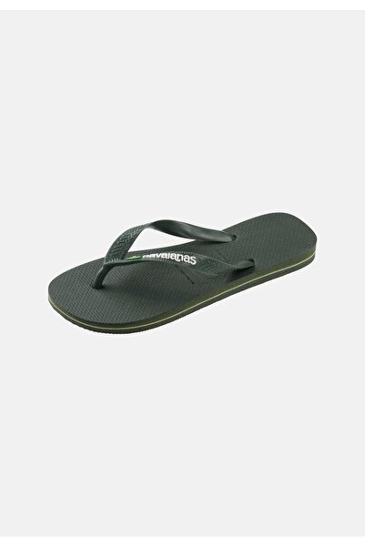 NO BRAND Șlapi Havaianas Brasil olive |   MĂRIME 43-44