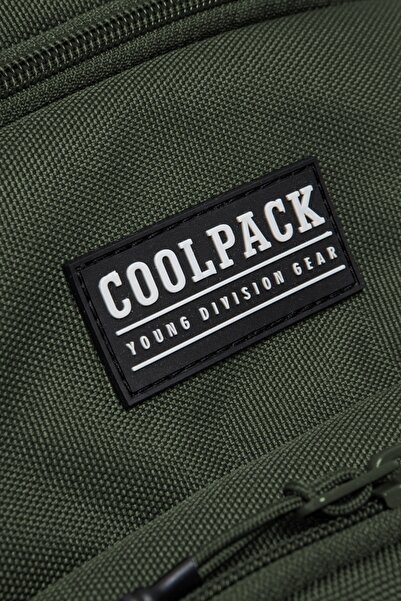 NO BRAND CoolPack rucsac școlar cu multiple compartimente gri și verde 27 L