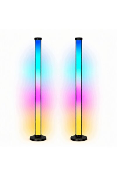 LEAN Lămpi de podea inteligente, lumini colorate LED RGB, control prin aplica...