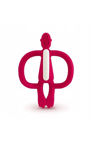 NO BRAND Matchstick Monkey jucărie de dentiție ortodontică din cauciuc roșu
