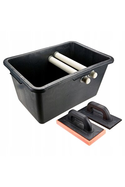 topex Set de glazură, recipient 40l, tampon de cauciuc, burete moale, 1